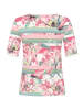 Betty Barclay Basic Shirt mit Rippenstruktur in Rosé/Cream