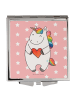 Mr. & Mrs. Panda Frauenspiegel Einhorn Herz ohne Spruch in Rot Pastell