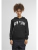 Mister Tee Mister Tee New York Ladies Fluffy Hoody in black