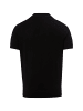 Finshley & Harding Strick-Poloshirt in schwarz