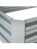 relaxdays Hochbeet in Silber - (B)120 x (H)60 x (T)60 cm