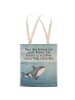 Mr. & Mrs. Panda Tote Bag Orca Design mit Spruch in Weiß