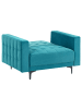 Beliani Sessel ABERDEEN in Blau/Schwarz - (W) 106 x (H) 83 x (L) 88 cm