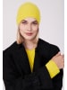 Style Republic Kaschmir Beanie fein gerippt in solar yellow