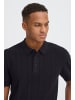 BLEND Kurzarm Strickpoloshirt Polokragen Modisch in Schwarz
