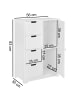 KADIMA DESIGN Badschrank | Weiß, 56x83x30cm, 4 Schubladen, 1 Tür