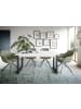 xonox.home Ausziehbarer Esstisch (B/H/T): 150-190x76x90 in weiß und grau