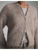 someday. Tanzina Strickjacke mit Reißverschluss in Taupewood Melange Light