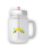 Mr. & Mrs. Panda Trinkglas Mason Jar Biene Liebe ohne Spruch in Transparent