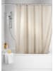 Wenko Duschvorhang Uni beige - Anti-Schimmel/Anti-Bakteriell in Beige, 180 x 200 cm