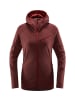 Haglöfs Fleecejacke Khione Mid Hood in Maroon Red/Brick Red