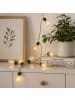 MARELIDA LED Lichterkette Juteseil mit 10 Glühbirnen L: 225cm in transparent