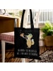 Mr. & Mrs. Panda Shopping Tasche Jagdhorn Magie mit Spruch in Schwarz