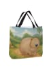 Mr. & Mrs. Panda Shopper Wombat Design ohne Spruch in Weiß