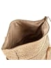 Desigual Raffia Schultertasche 29 cm mit Dehnfalte in white