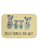 Mr. & Mrs. Panda Badematte Koala Familie zwei mit Spruch in Gelb Pastell