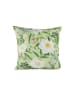 Plückefinken Nonbook - Dekokissen - Wildrosen Weißgrün