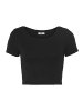 FLASHLIGHTS Kurzarmshirt in schwarz, weiß