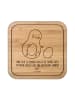 Mr. & Mrs. Panda Bierdeckel Avocado Kern rollt mit Spruch in Transparent