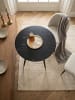 KADIMA DESIGN Esszimmertisch 75x75x76 cm Marmor-Optik Esstisch Modern in Schwarz