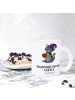 Mr. & Mrs. Panda Glas Kater Kaffee mit Spruch in Transparent