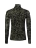 MARC CAIN COLLECTIONS Langarmshirt in oliv schwarz