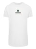 F4NT4STIC Long Cut T-Shirt Silvester Happy New Year Pixel Kleeblatt in weiß
