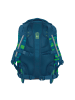 Coocazoo Schulrucksack-Set MATE Lime Stripe 3-teilig in grün/blau