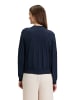 BETTY & CO Strickpullover mit Stehkragen in Navy Blue