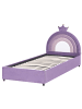 Beliani 2-tlg Kinderbett GRISETOT in Violett/Schwarz