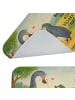 Mr. & Mrs. Panda Badteppich Pinguin mit Kind Design mit Spruch in Weiß