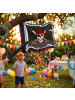 relaxdays 3-tlg. Pinata Set "Piratenflagge" in Schwarz