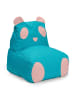 Lumaland Kindersitzsack Animal Line Panda 180l türkis/pastell pink Blau