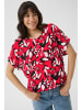 Kaffe Ärmellose Bluse KAamber Loose fit in True Red/Pink Graphic Flower