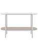 Beliani Konsolentisch LOVELL in Silber/Braun - (W) 120 x (H) 76 x (L) 41 cm