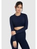 SMILODOX Longsleeve Tisha in Marineblau