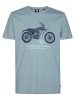 Petrol Industries T-Shirt mit Aufdruck Manta in Blau