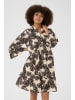 CULTURE Kleid CUdebora Loose fit in Black Palm Leaves