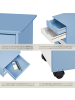 tectake Schreibtischcontainer 36 x 40 x 65 cm aus Holz, einfache Montage