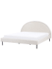 Beliani Doppelbett MARGUT in Beige - (W) 196 x (H) 116 x (L) 214 cm