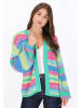 myMo Cardigan in blue multicolor