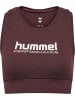 Hummel Sport-BH "Pulse Logo Light Support Bra" in Braun