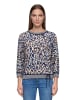 Betty Barclay Strickpullover mit Tunnelzug in Dark Blue/Beige