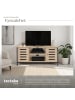 tectake TV-Board Carlow 110 x 41,5 x 50,5 cm, Industrial Holz hell, Eiche Sonoma