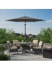 SONGMICS Sonnenschirm Sheld in Grau - (H)241 x Ø270 cm