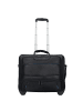 Dermata 2 Rollen Businesstrolley 38 cm Laptopfach in schwarz