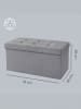 SONGMICS Sitzbank Minota in Hellgrau - (B)76.1 x (H)38.1 x (T)38.1 cm