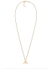 Elli Halskette 925 Sterling Silber Astro, Halbmond in Gold