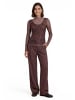 Zero  Mesh-Shirt mit Muster in Grey/Brown