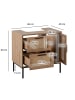 FineBuy Badunterschrank "FB103421" in Braun /